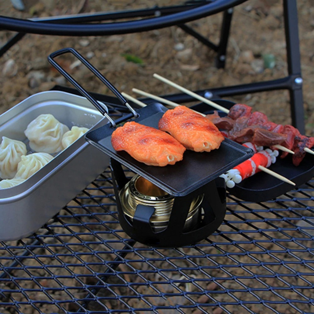 Camping Frying Pan Outdoor Por - đánh giá và giá Camping Cooking Tray