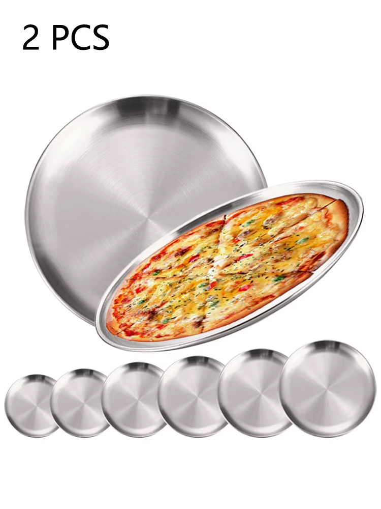 2Pcs Stainless Steels Round Si - đánh giá và giá Camping Cooking Tray