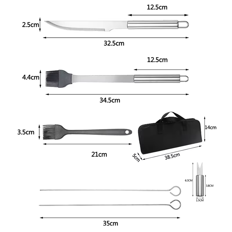 Grill Utensils Set Stainless S - đánh giá và giá Camping Cooking Utensil Bag