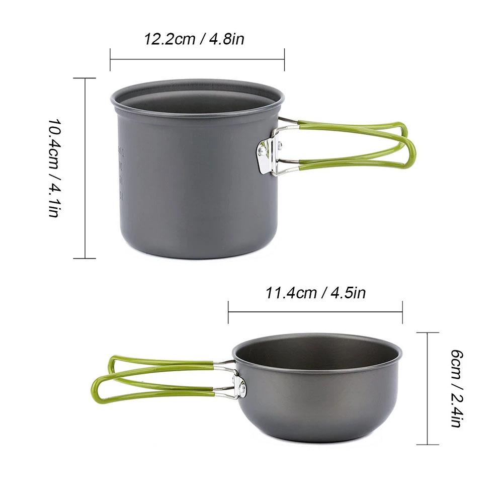 Camping Cookware Kit with Stov - đánh giá và giá Camping Cooking Gadgets
