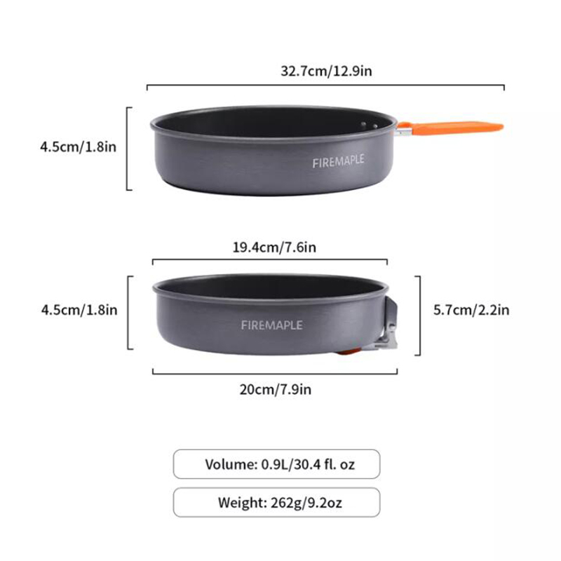 Fire Maple Frying Pan, Outdoor - đánh giá và giá Camping Cooking Vegetables